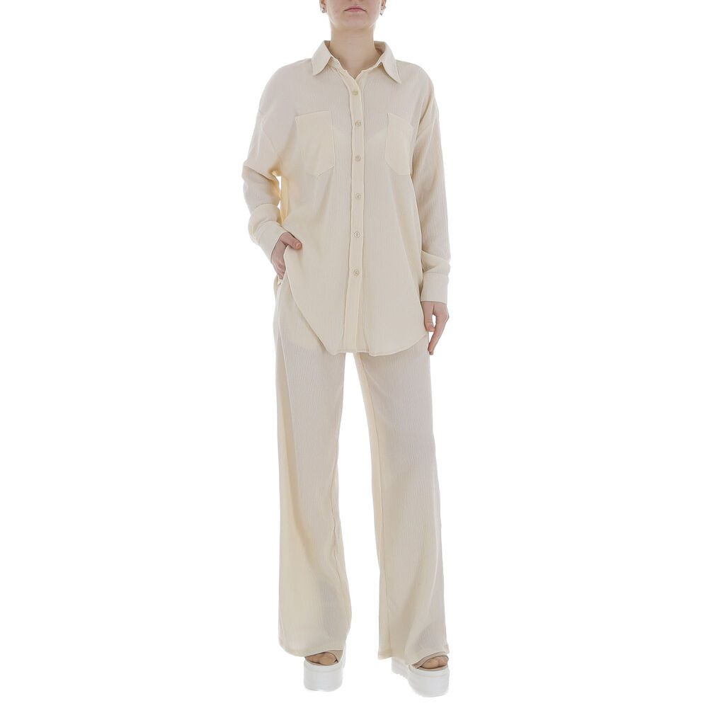 Ital-Design Freizeitanzug Damen Elegant Hemd Marlene-Hose günstig online kaufen