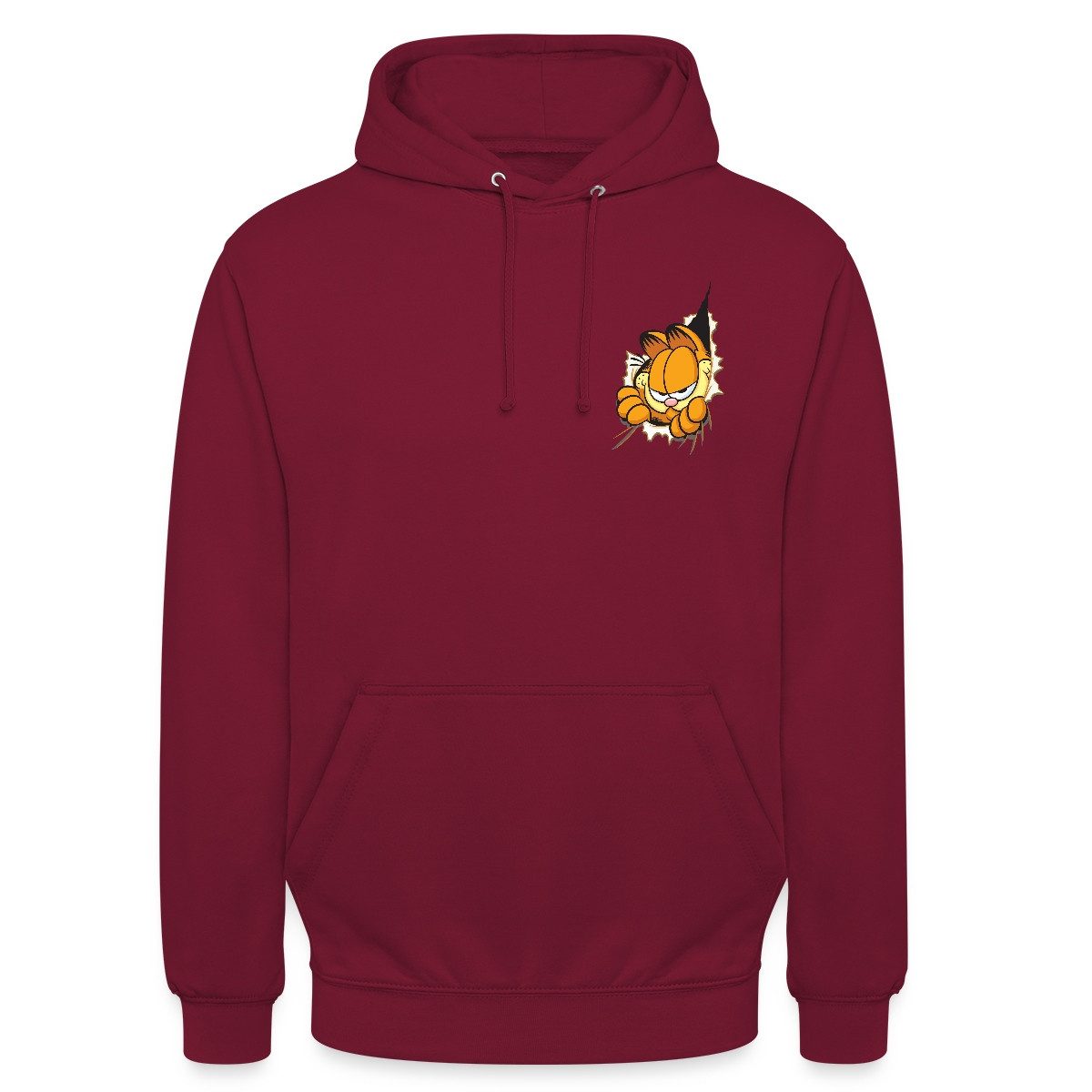 Hoodie Garfield Hier Ist Garfield Unisex Hoodie
