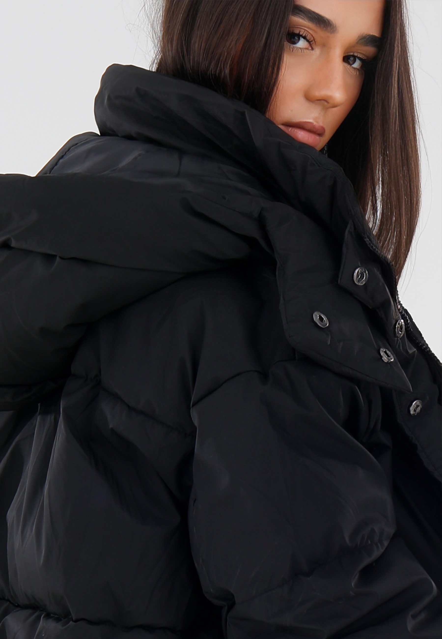 YC Fashion & Style Steppjacke Steppjacke – Winterjacke mit Kapuze Basic