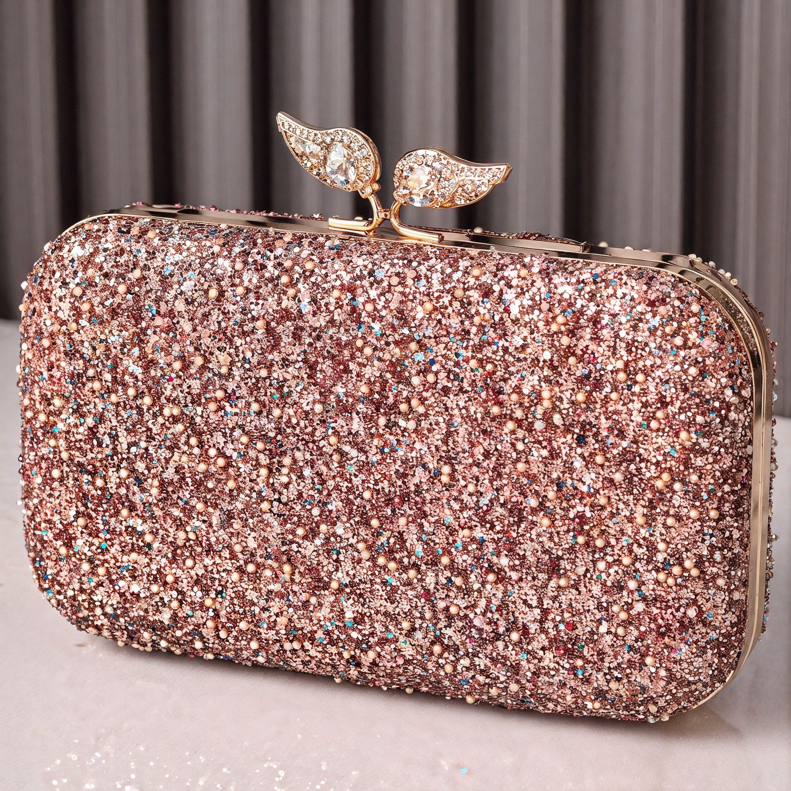 Abendtasche Abendtasche Clutch elegante Damen Glitzer Clutch Tasche Abendtasche