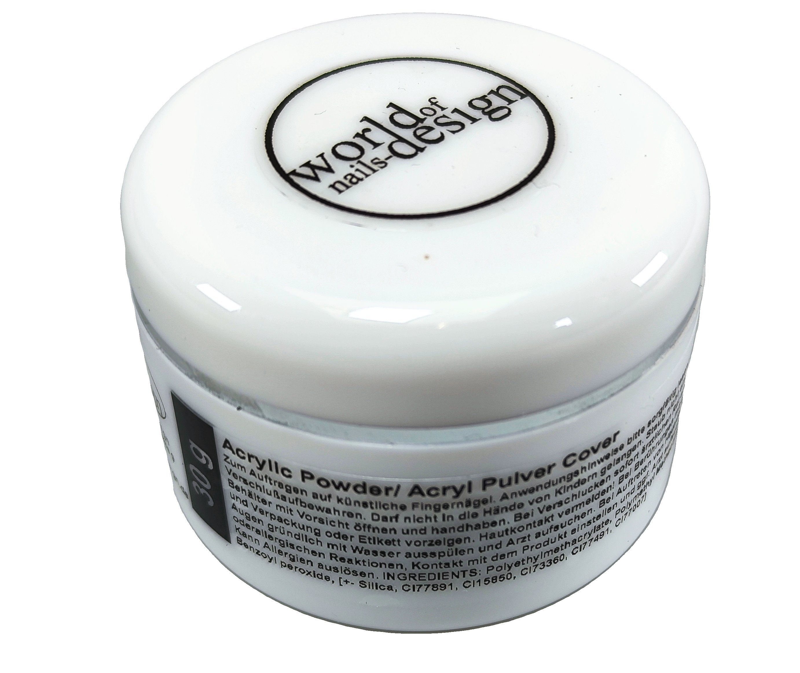 World of Nails-Design Kunstfingernägel 30g Acrylpulver in diversen Farben, feinpulvrig