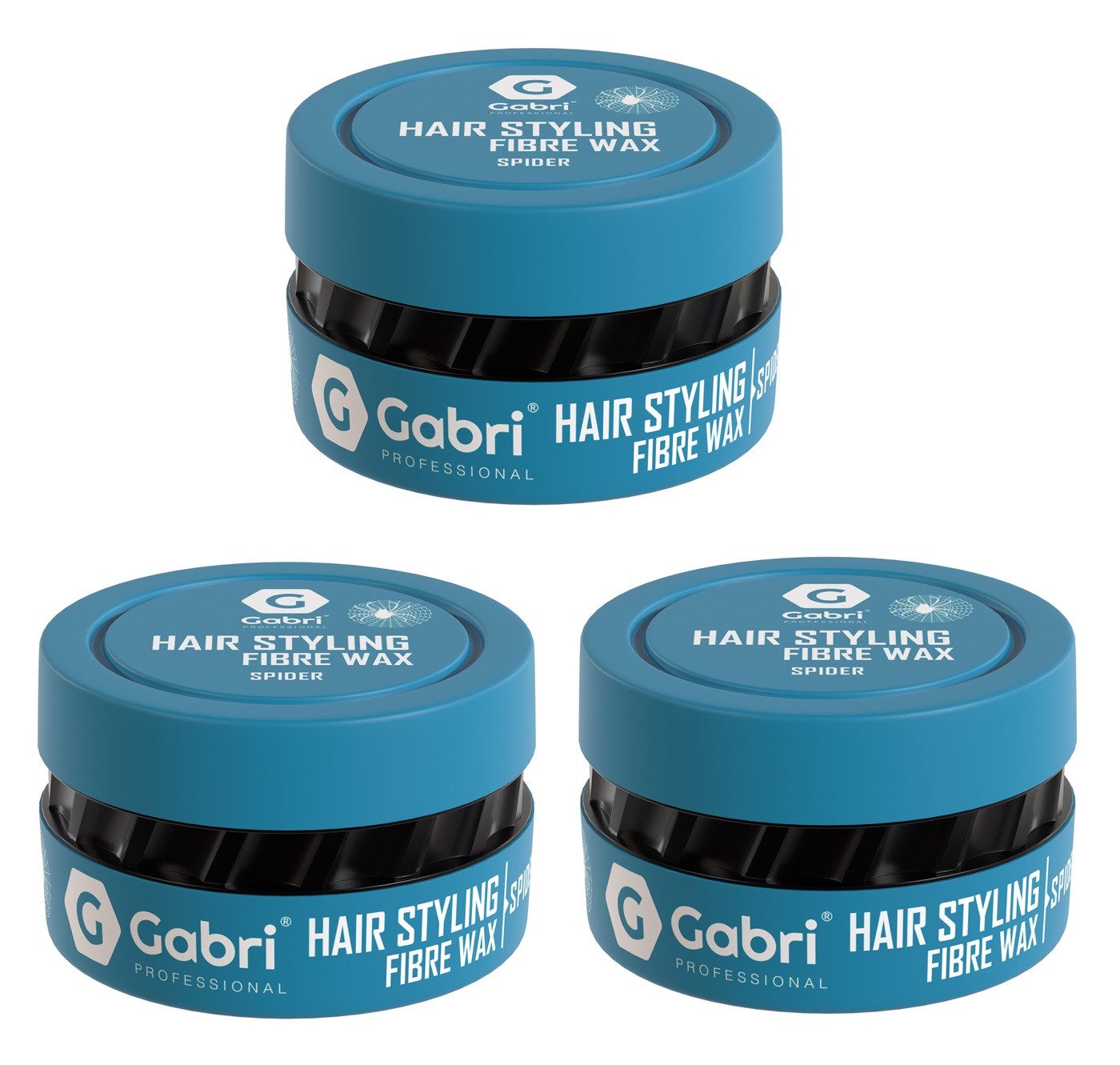 Gabri Professional Haarwachs Gabri Pro - Hair Styling Fibre Wax Spider 3 x 150 ml, Haarstyling
