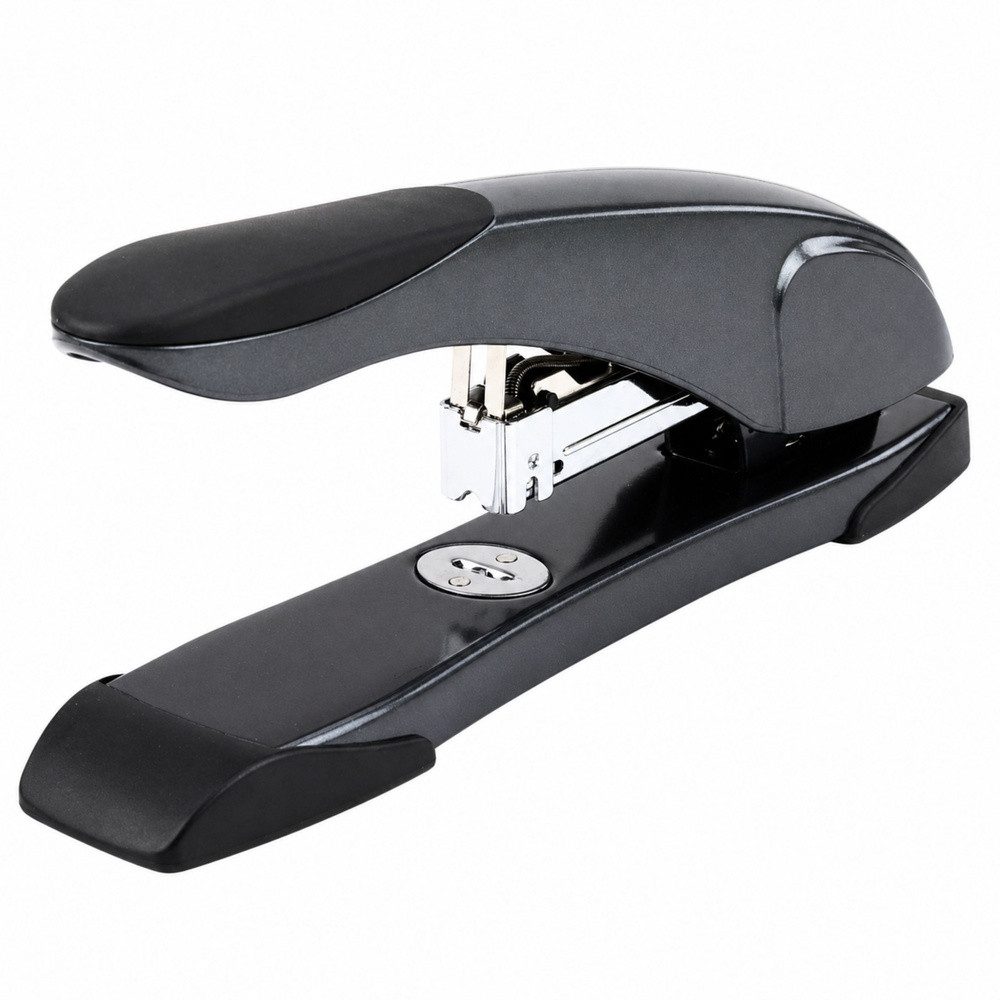 LEAN TOYS Heftgerät Bürohefter Blockhefter Aktenhefter, (Spar-Set, 1 tlg., 25 x 9 x 5,5 cm robust), 100 Blatt, Klammern 23/10, ergonomischer Griff