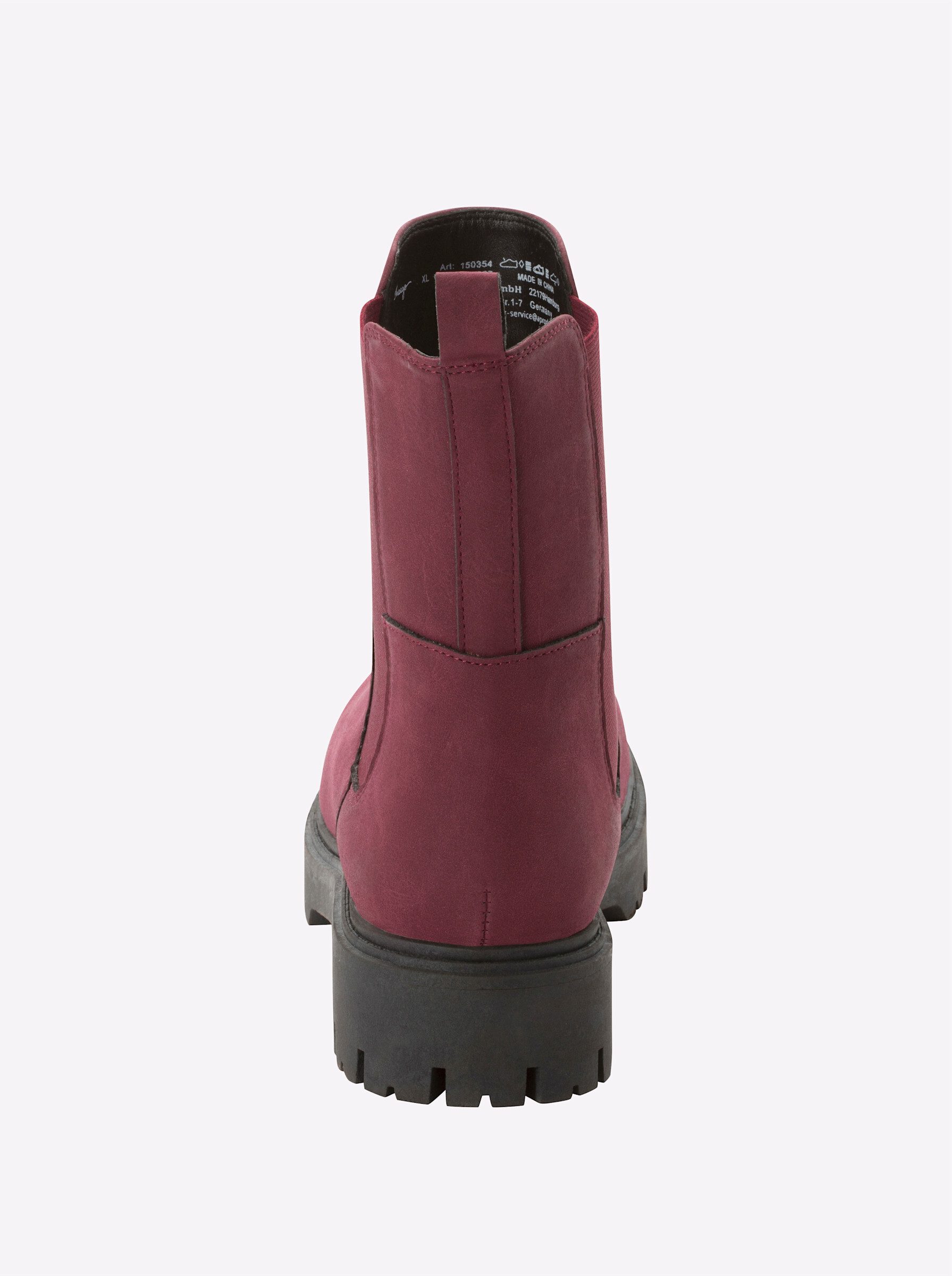 Sheego Ankleboots Stiefelette Stretcheinsatz