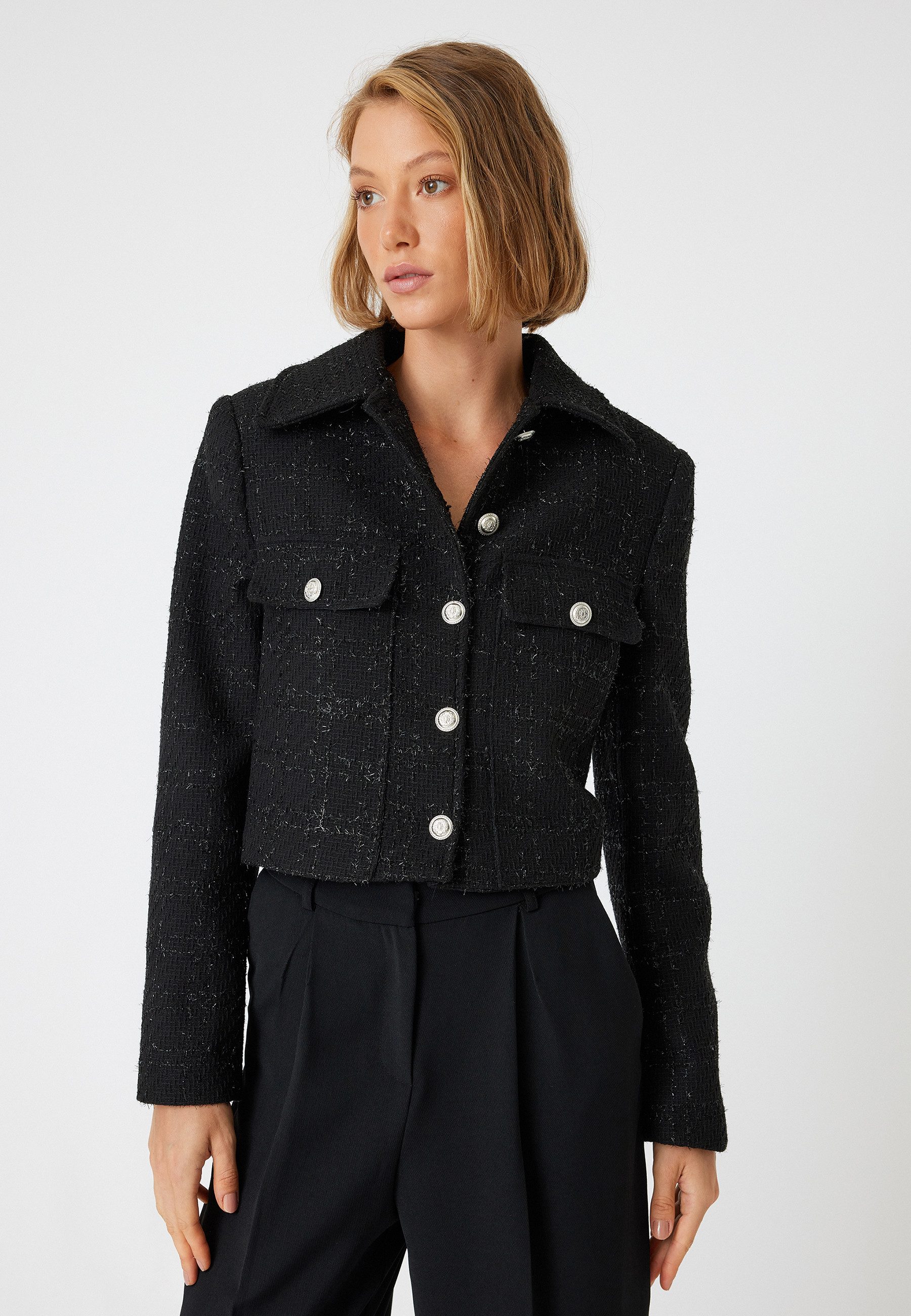 Koton Jackenblazer Regular Mit Metall-Accessoires