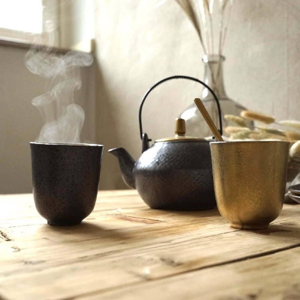 Werner Voß Teekanne Werner Voß Teekanne Ceylon Assam gold Porzellan/Metall