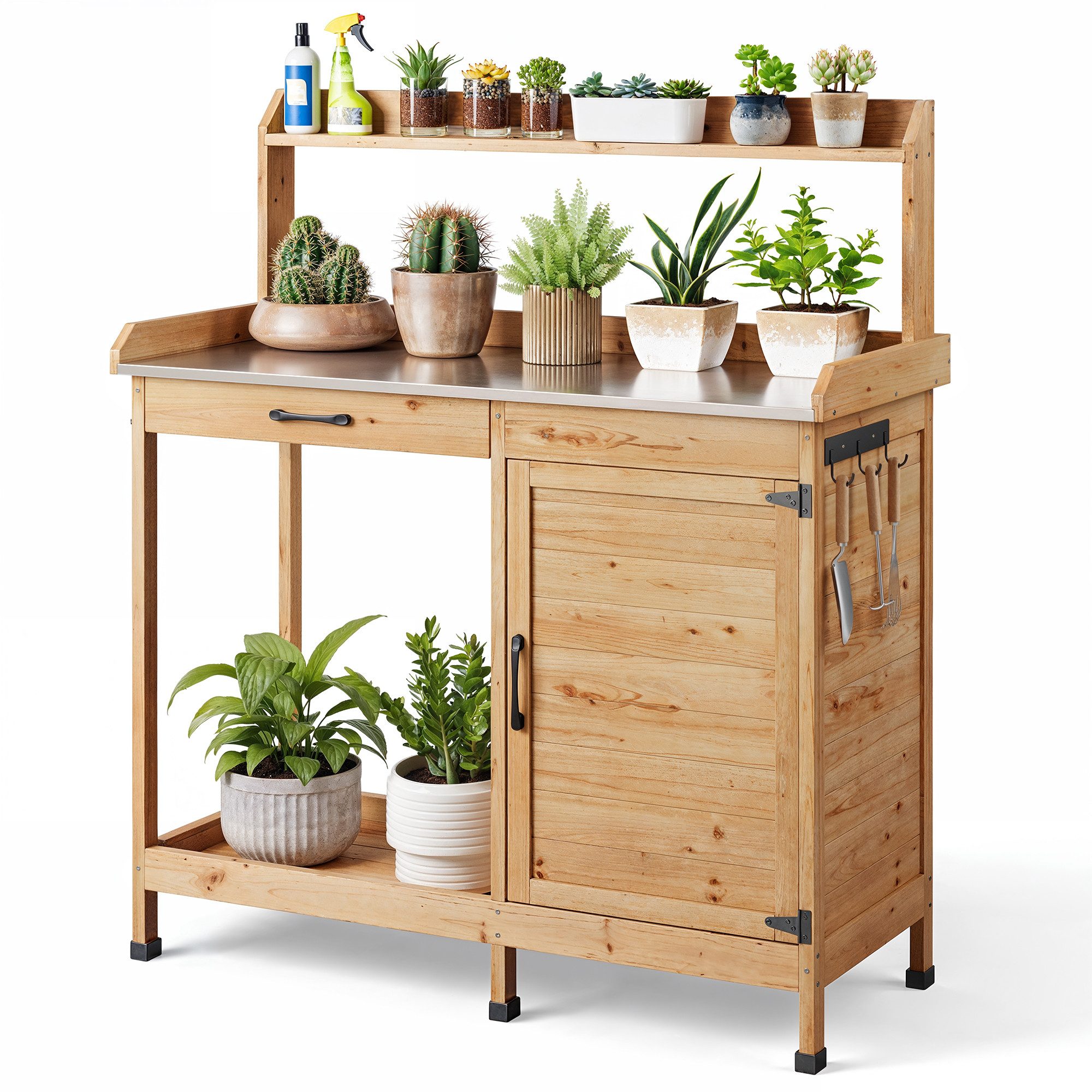 Bealife Pflanztisch,Gärtnertisch,Pflanzenarbeitsplatz,Pflanzenregal