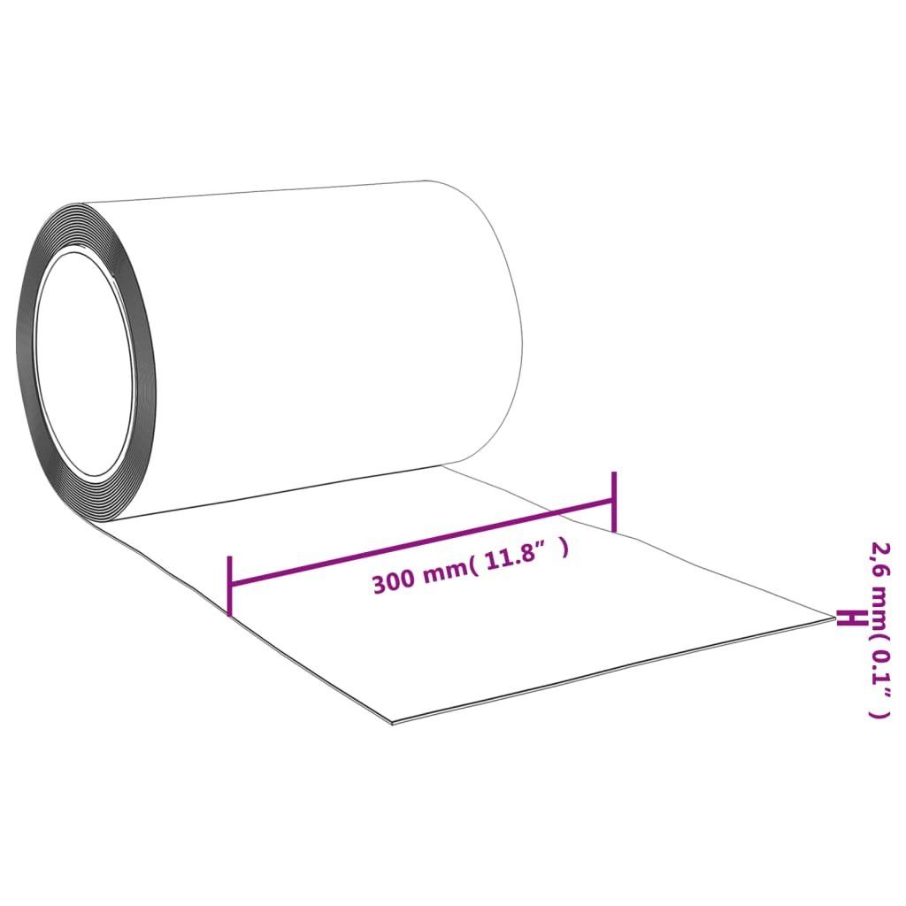 m Transparent mm Türvorhang vidaXL, (1 10 PVC, Vorhang 300x2,6 St)