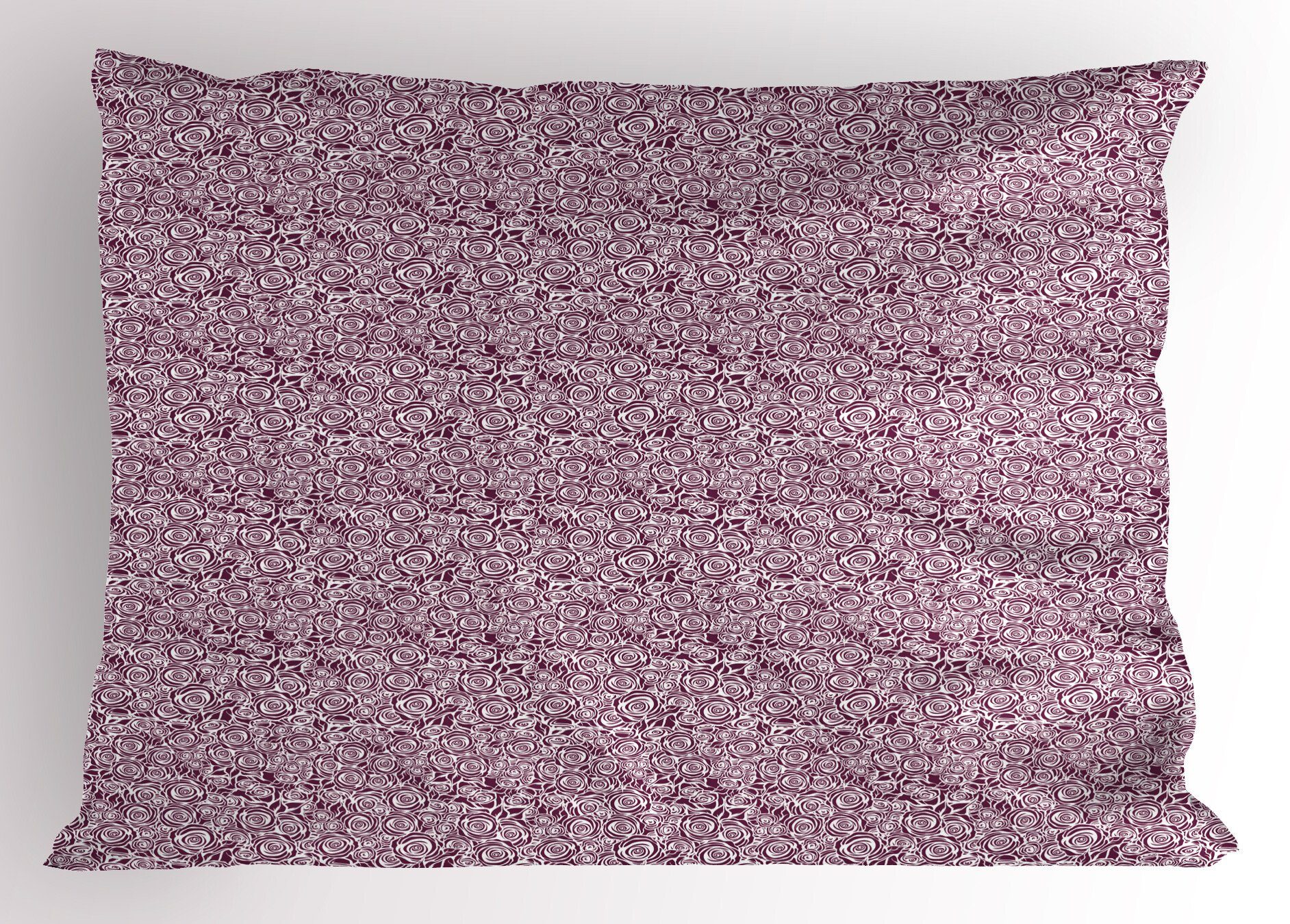 von Kopfkissenbezug, Roses Size Blumen Stück), Monotone Dekorativer Kissenbezüge in Clutter Abakuhaus Standard (1 Gedruckter