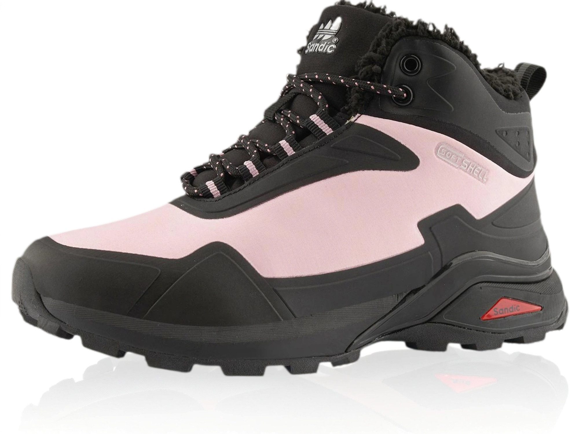 Nowaland gefütterte Trekkingschuhe Outdoorschuhe Wanderstiefel Isolierende Innenfütterung, Softshell-Obermaterial