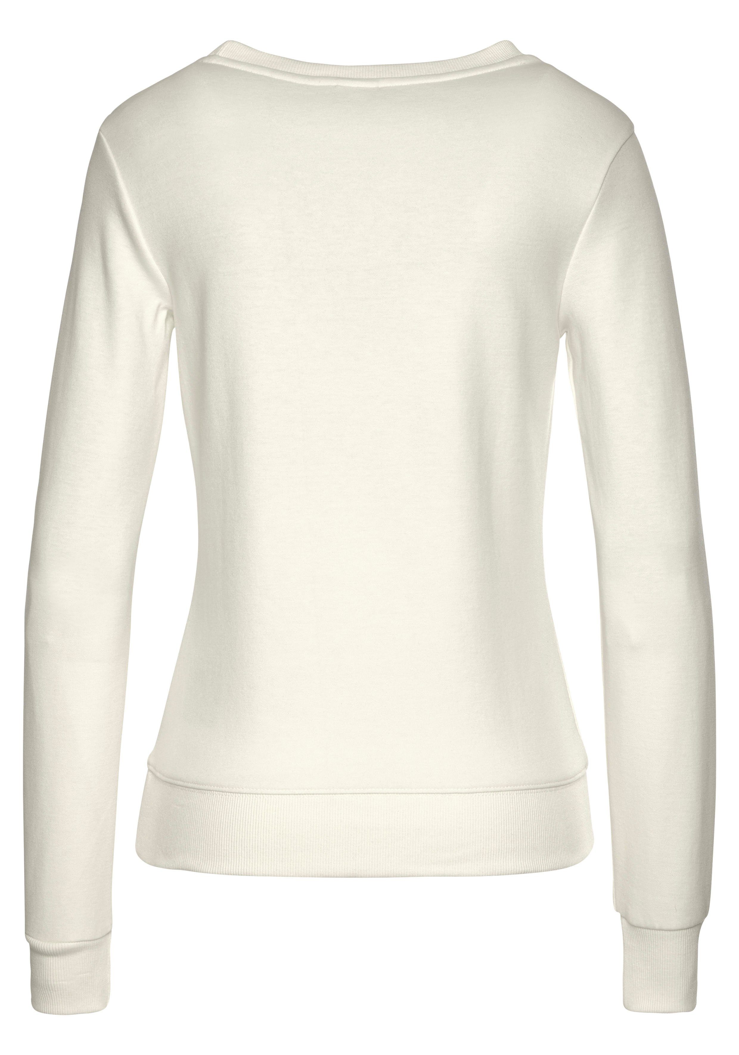 KangaROOS Sweatshirt mit Kontrastfarbenem Logodruck, Loungewear