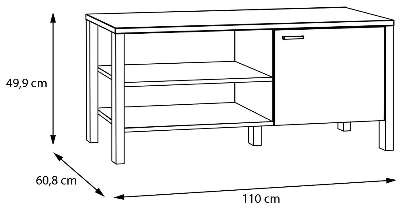 FORTE Couchtisch Saitama