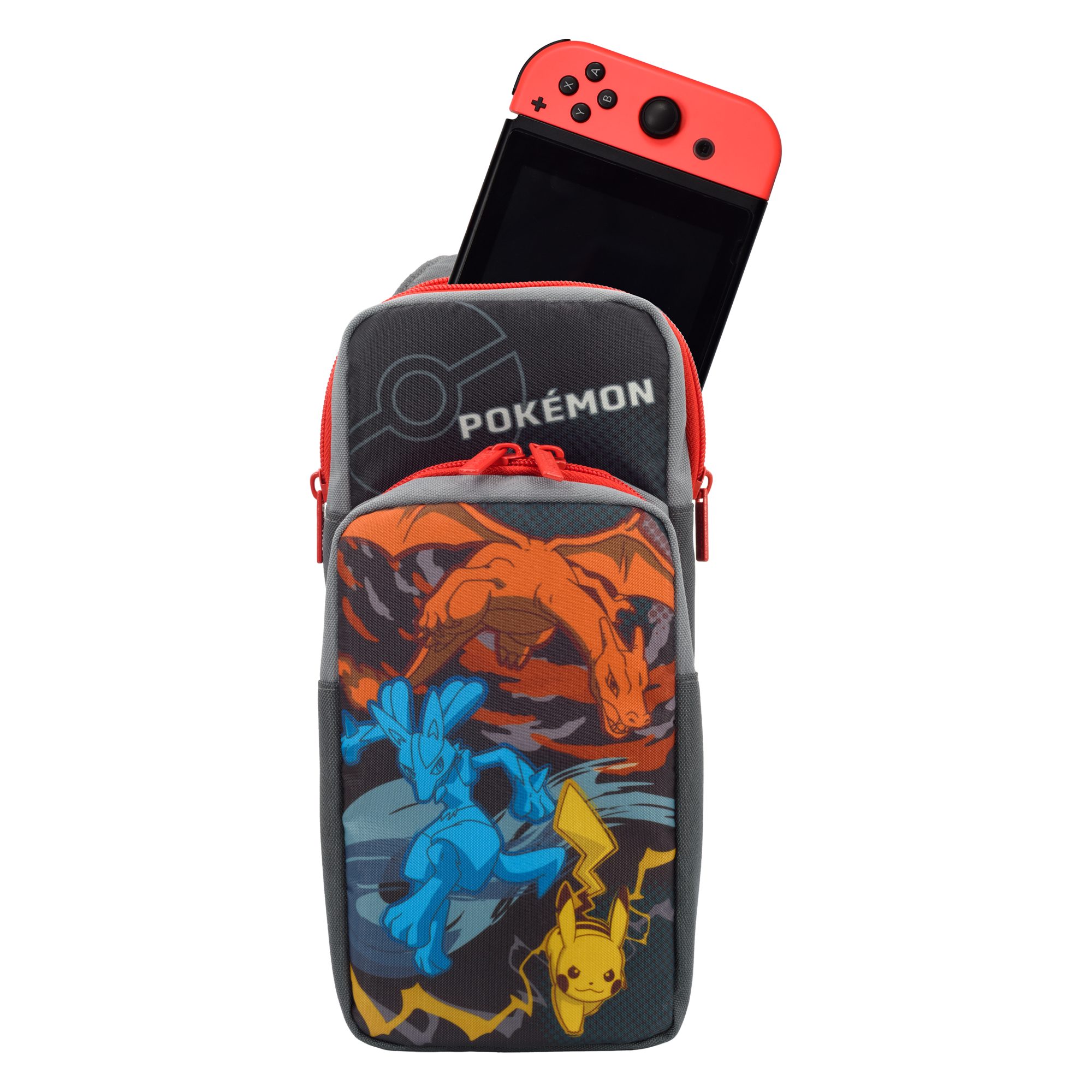 Hori Spielekonsolen-Tasche Switch - Adventure Pikachu, Glurak Tasche Pack & Lucario