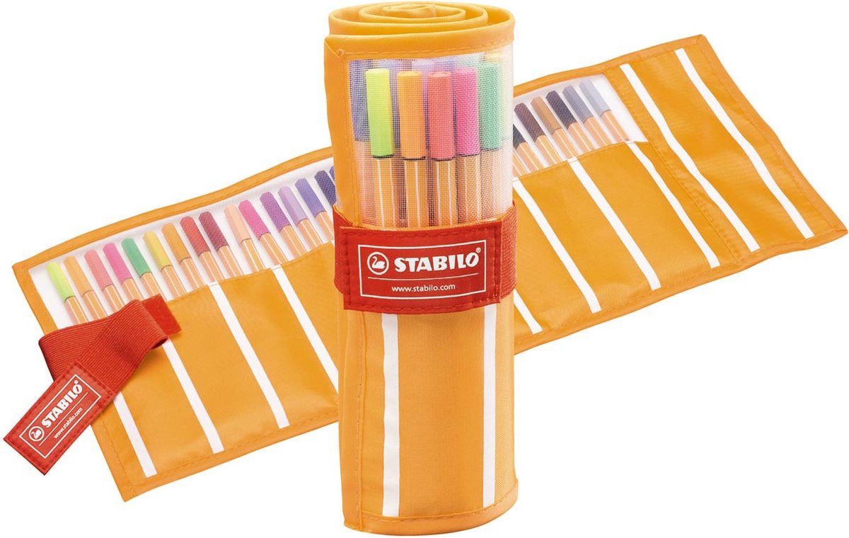 STABILO Fineliner point 88/30 Rollerset 5 Stück, (Set, 5-tlg)