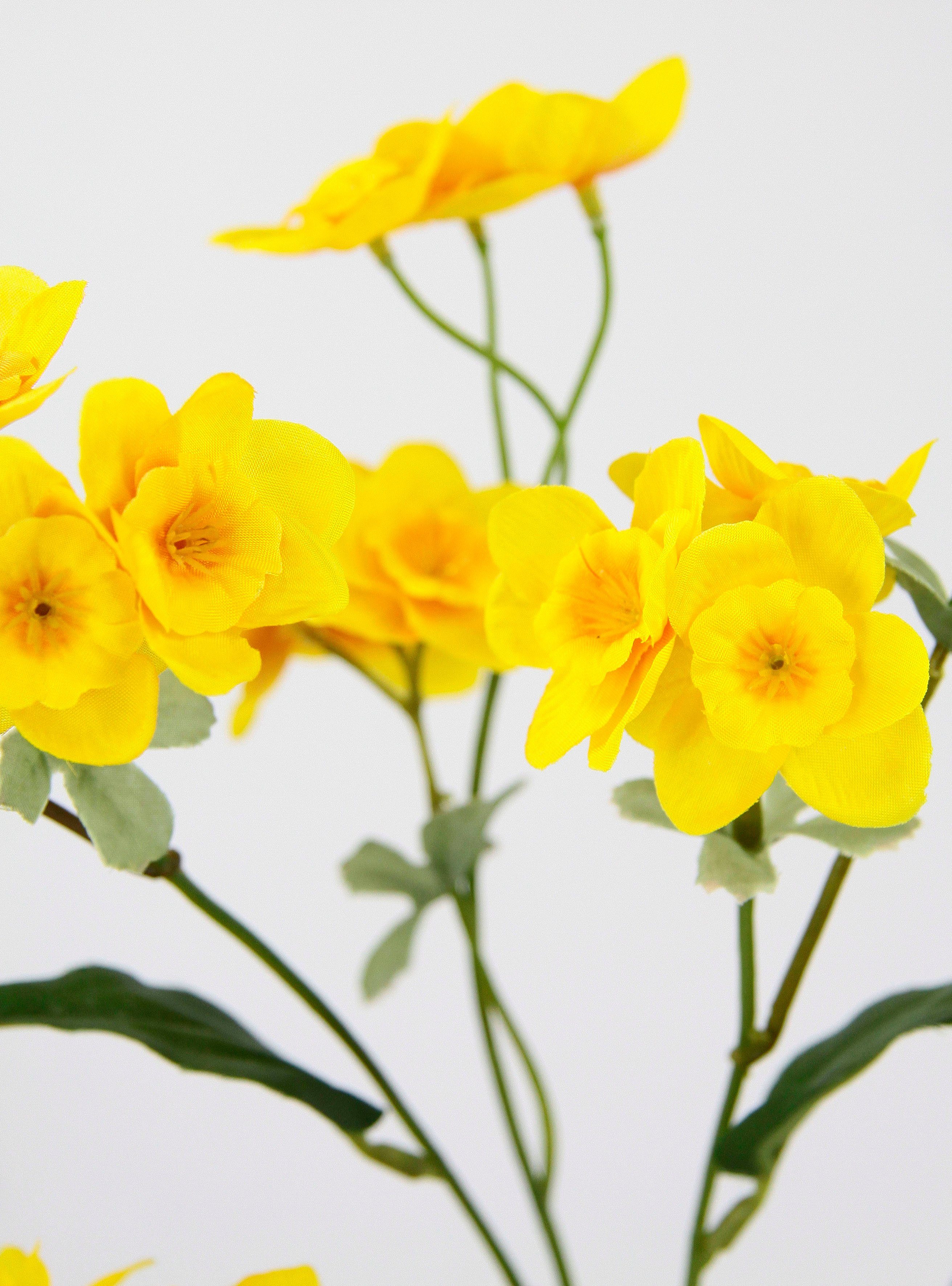 Kunstblume Ostern Set Seidenblume künstliche 65 I.GE.A., Narzisse cm, Höhe 5er Blume Narzissenzweig, Frühjahrsdeko