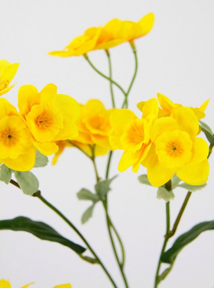 Kunstblume Narzissenzweig, I.GE.A., Höhe 65 cm, 5er Set Narzisse künstliche  Blume Ostern Seidenblume Frühjahrsdeko