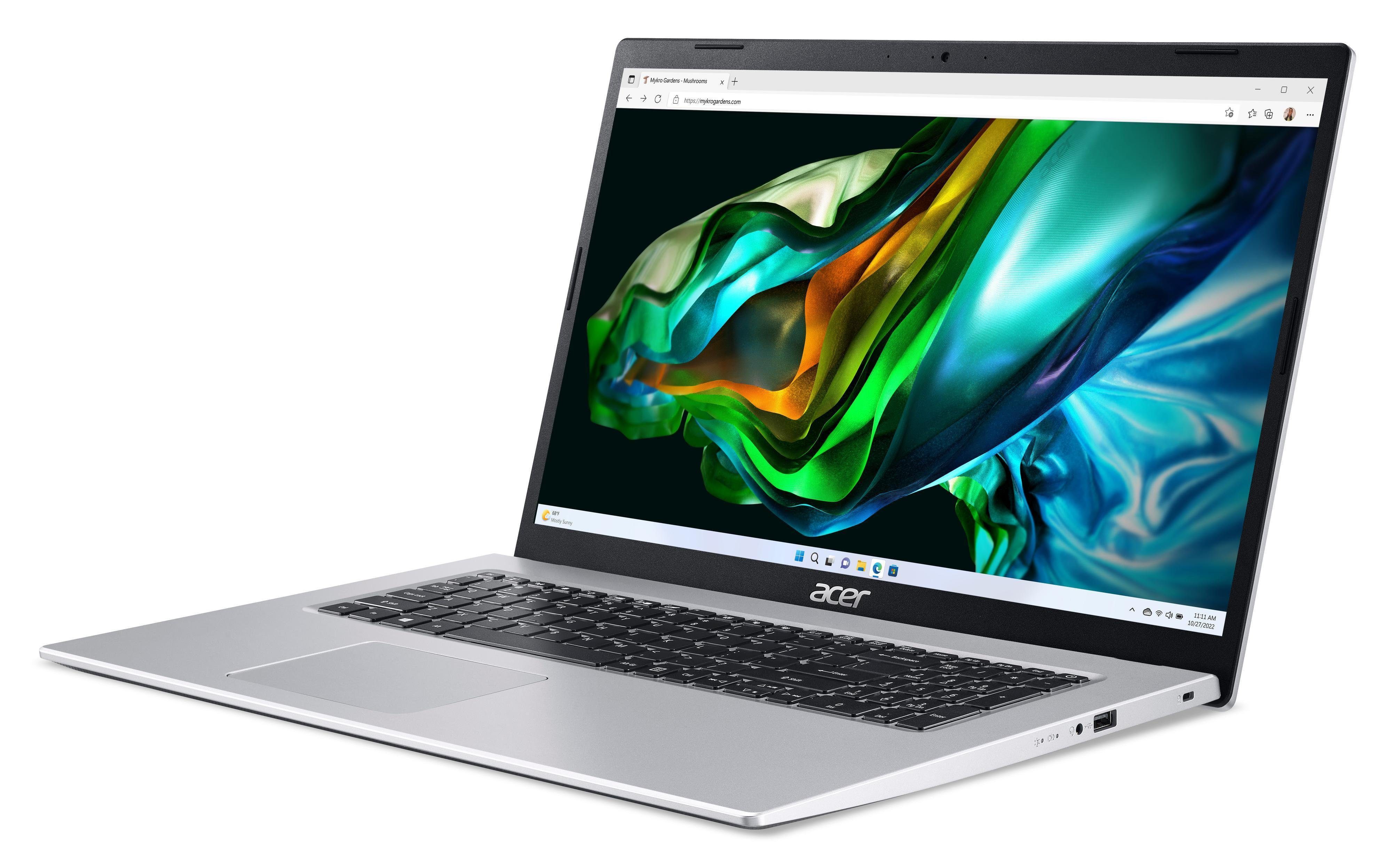 Acer Aspire 3 (A317-53-7973) Notebook (43,90 cm/17.3 Zoll, Intel Core i7  1165G7, Intel Iris Xe Graphics), 43,9 cm (17.3 Zoll) Full-HD-Display (1920  x 1080 Pixel)