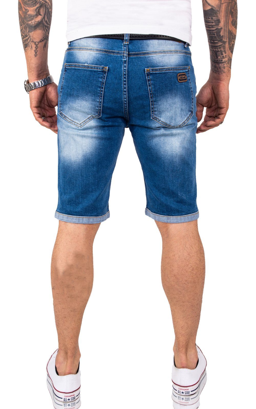 Rock Creek Jeansshorts Herren Shorts Denim Blau RC-2208