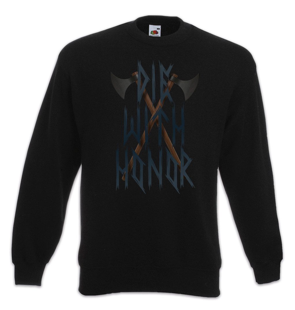 Sweatshirt Crossed Viking Axes Sweatshirt Vikings Wikinger Axe Axt Walhalla Odhin