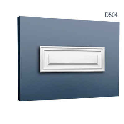 Orac Decor Deckenpaneel »D504«, BxL: 22x55 cm, 0.12 qm, (Dekorpaneel, 1-tlg., Stuck-Wandpaneel Türpaneel Zierelement Dekorelement) weiß vorgrundiert
