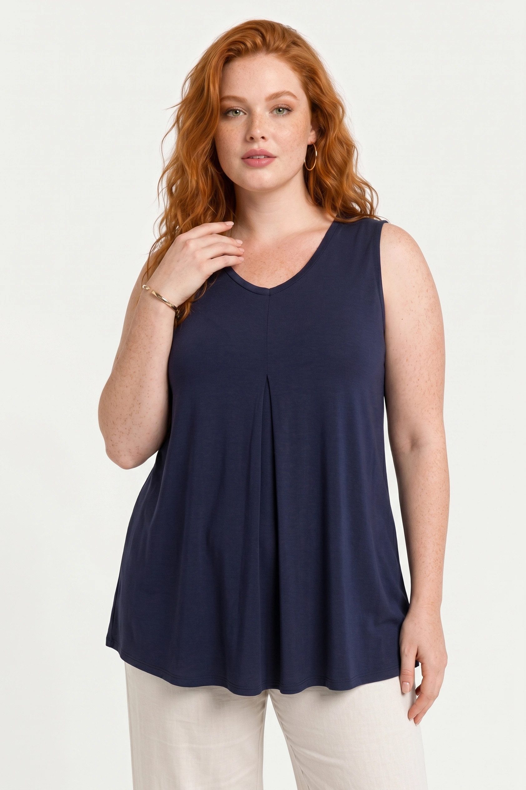 Shape of You Blusentop Edel V-Ausschnitt Bluse aus Viskose mit Velours