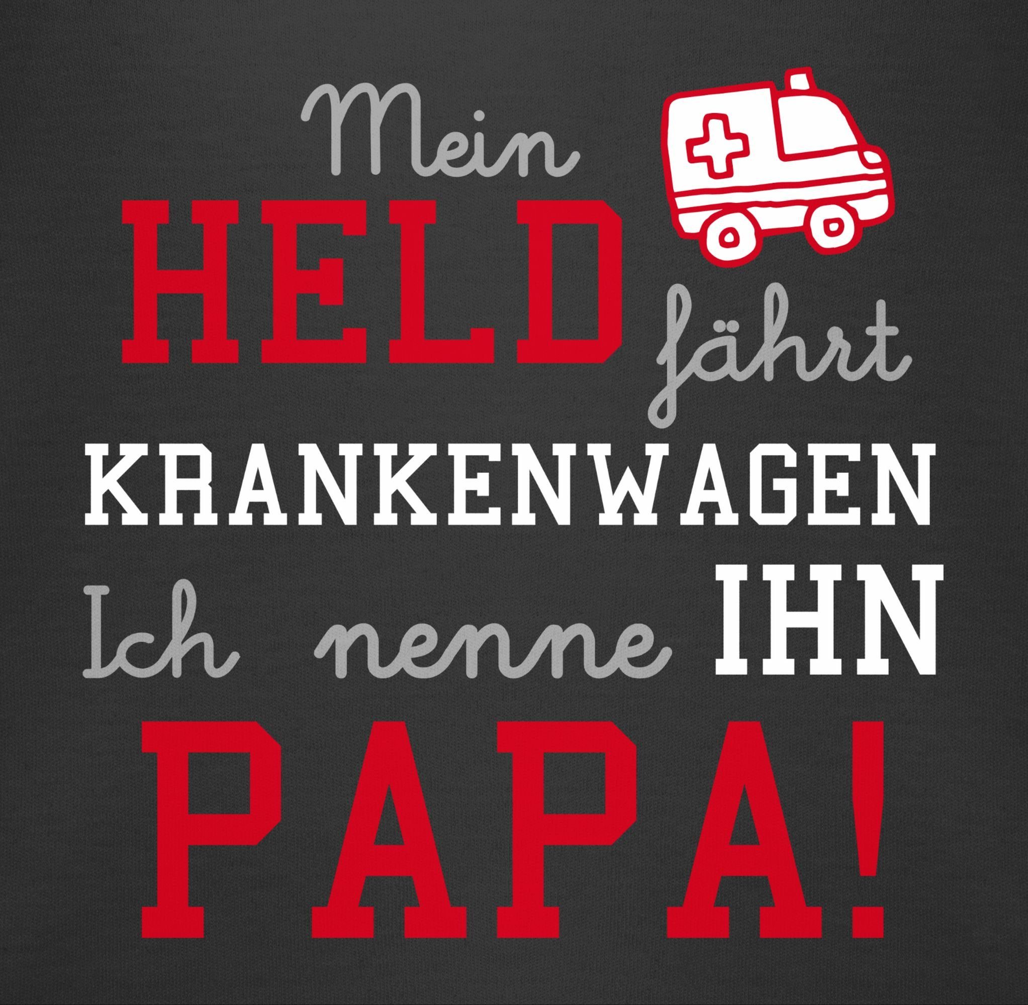 Held Mein Krankenwagen Shirtbody 3 fährt Schwarz Shirtracer Sprüche Baby