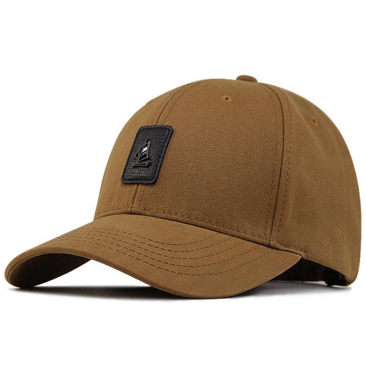 Baseball Cap Basecap Baumwolle größenverstellbar Herren Damen XXL 1 Braun