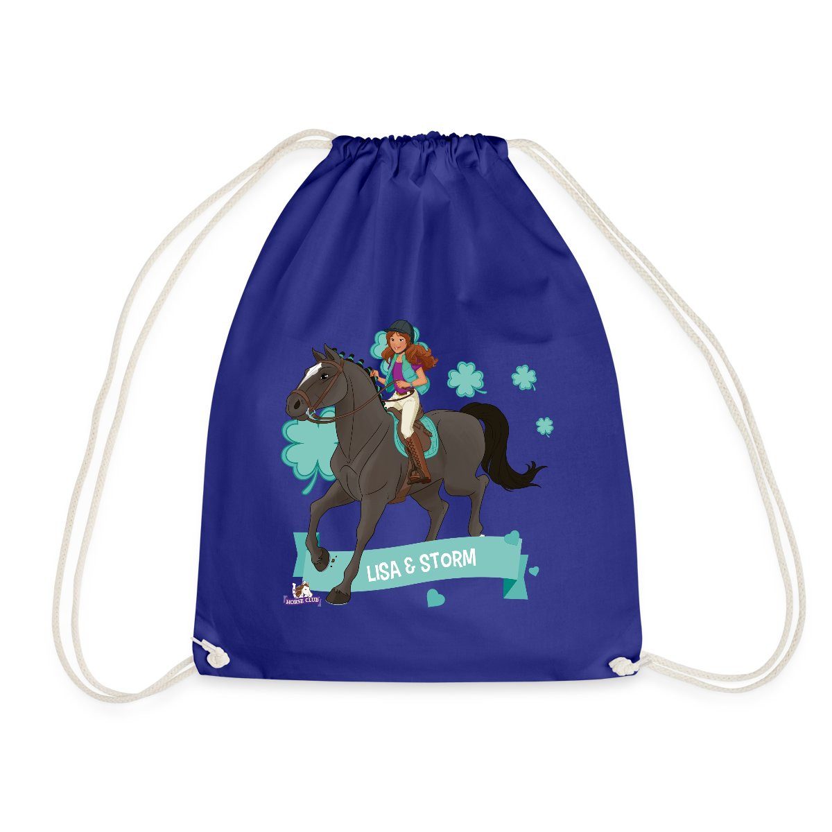Spreadshirt Turnbeutel Schleich Horse Club Lisa & Storm reiten aus Turnbeutel (1-tlg)