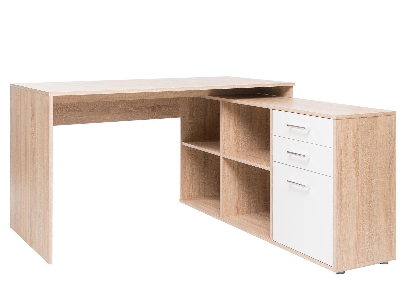 Eckschreibtisch 136 x 75 x 138 cm (B/H/T)
