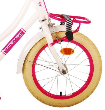 Volare Kinderfahrrad Kinderfahrrad Excellent Fahrrad für Mädchen 16 Zoll Kinderrad in Weiß