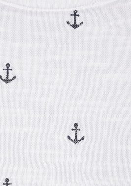 Beachtime T-Shirt (2er-Pack) mit maritimem Anker-Druck