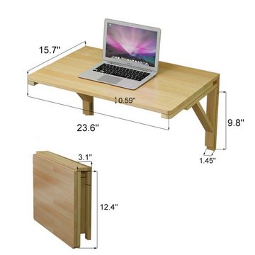 EBUY Klapptisch Multifunktionaler kleiner, platzsparender schwebender Schreibtisch (1-St)