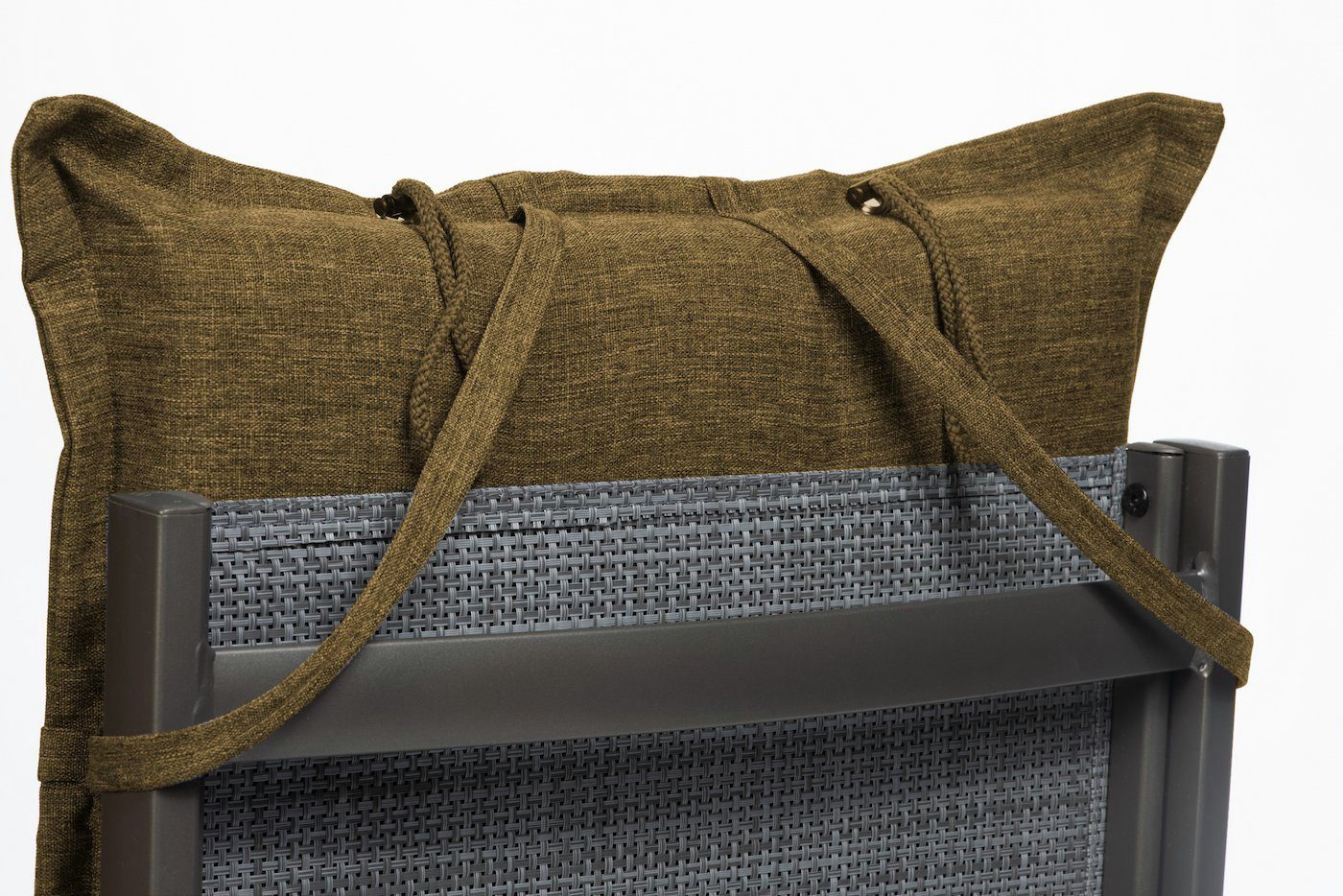 sunnypillow Hochlehnerauflage Gartenstuhlauflagen mit abnehmbarem Kopfpolster 120x50x9 cm, (2 St), Auflage Polsterauflagen UV-Lichtecht – Bild 5 von 5