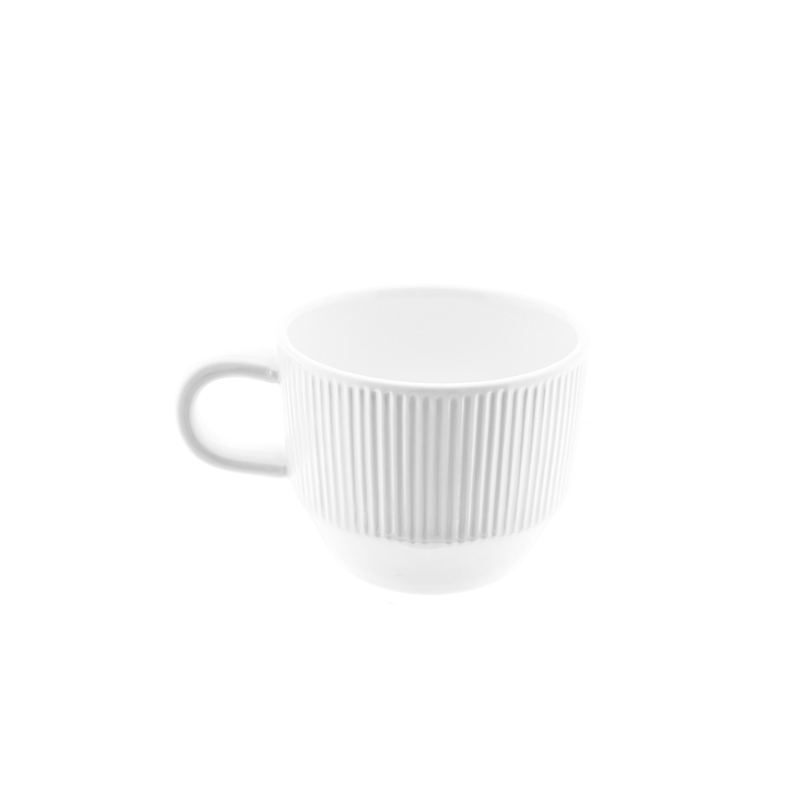 Almina Kaffeeservice (12-tlg), 6 Personen, Porzellan, 12-teilig, 6 Kaffeetassen & 6 Untertassen, Relief-Design