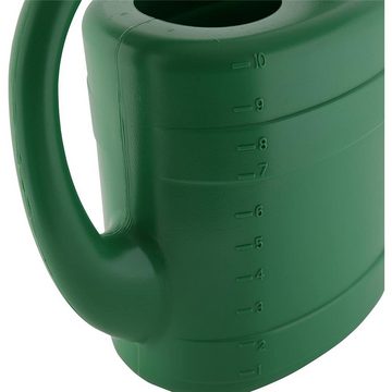 Prosperplast Gießkanne 10 Liter Spring grün für den Garten Gartengießkanne Garten Kunststoff (1-tlg)