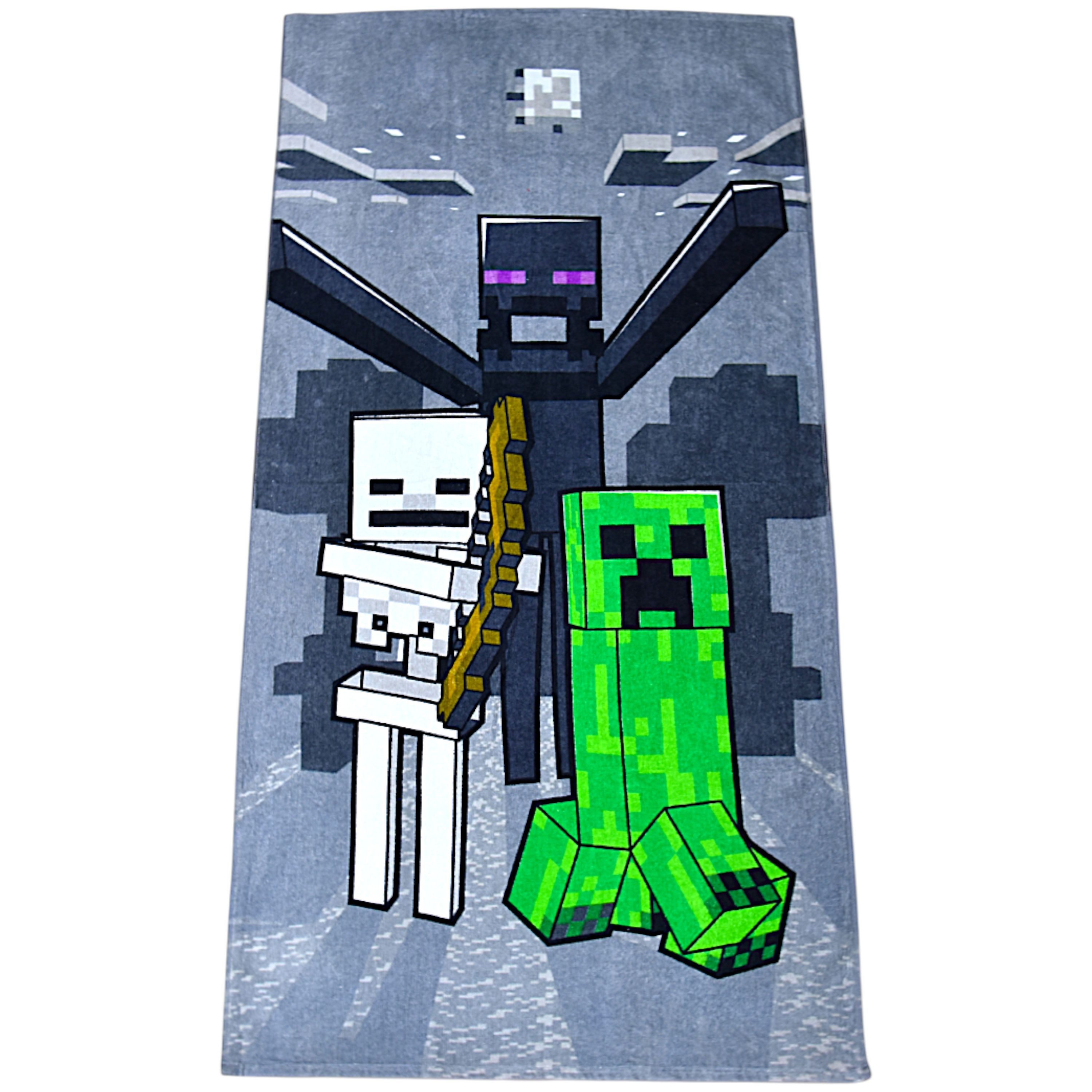 Minecraft Badetuch Mob Attack, Baumwolle, Jungen Strandtuch 70 x 140 cm günstig online kaufen
