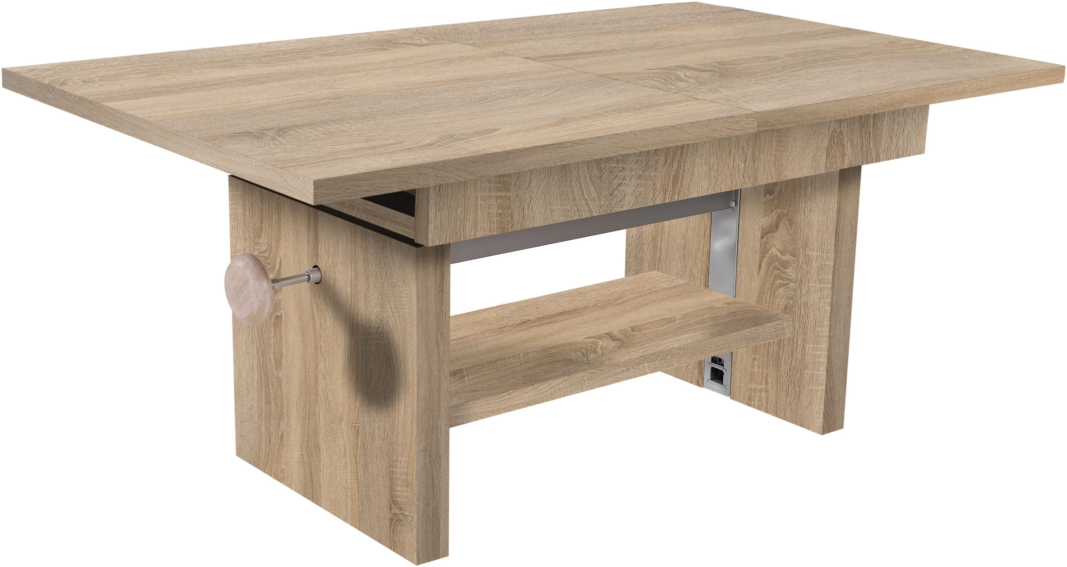 Stolkom Sp.z.o.o. Couchtisch Event höhenverstellbar, ausziehbar, BxHxT 110- günstig online kaufen