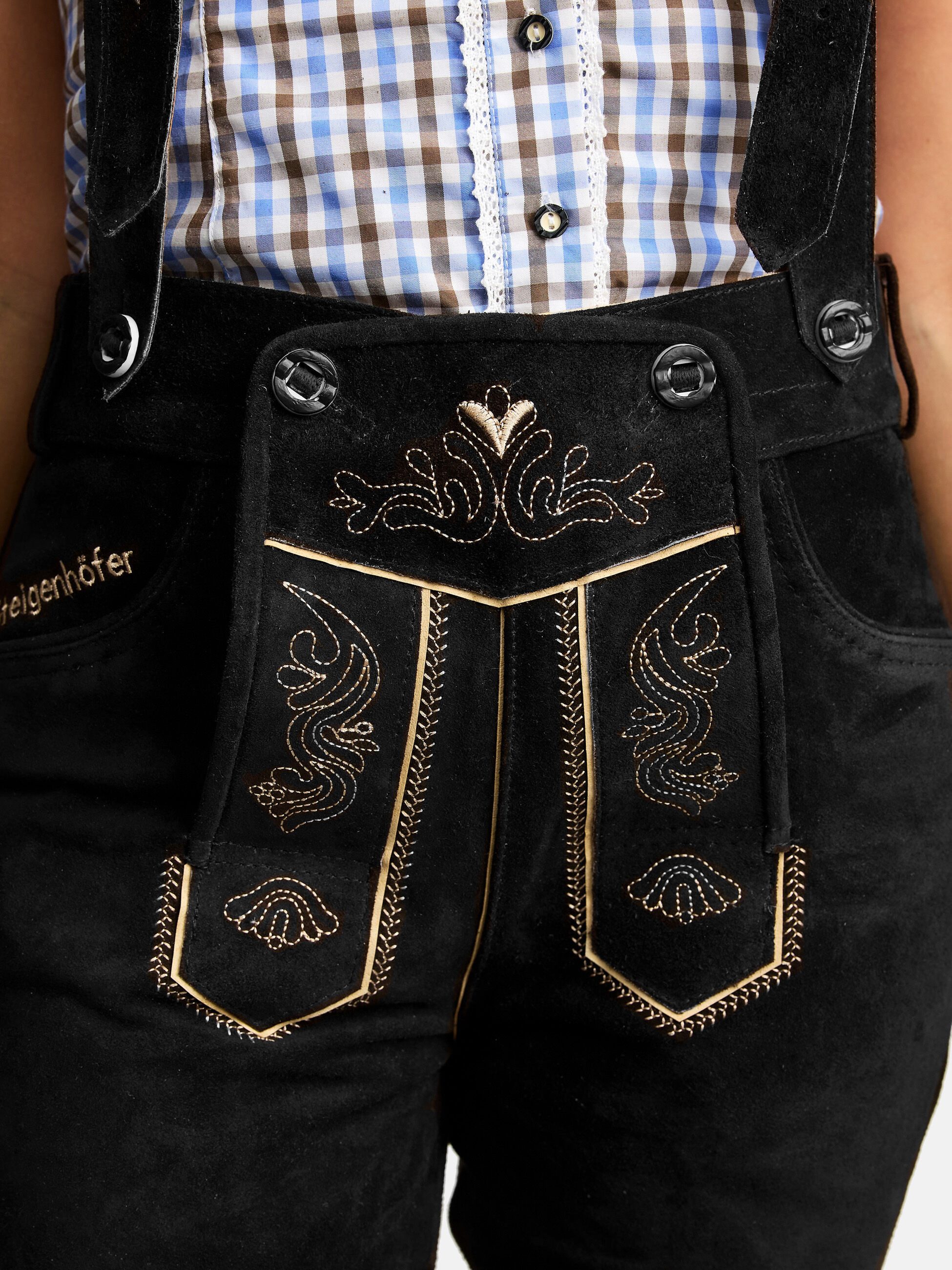 Steigenhöfer Manufaktur Trachtenlederhose Damen Kniebund