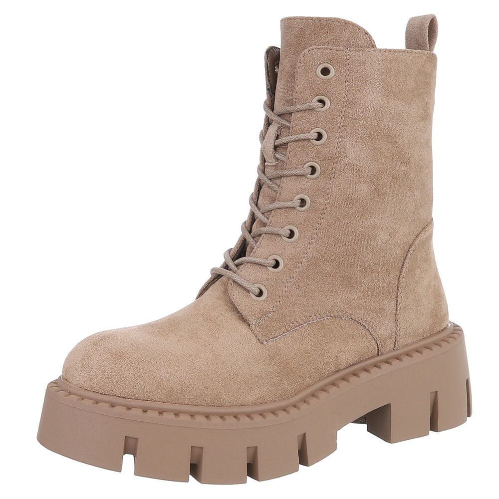 Ital-Design Damen Stiefel mit robustem Design für Alltag und Freizeit Schnü günstig online kaufen