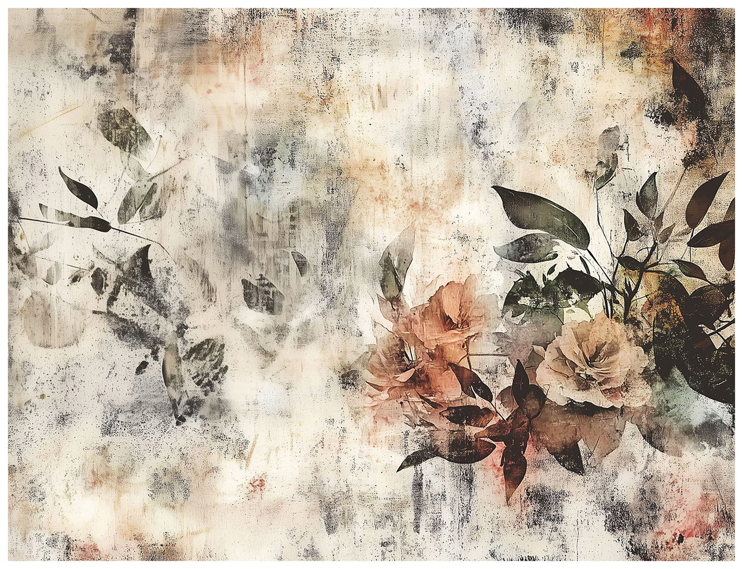 Wallarena Fototapete Blumen Abstrakt Vlies Tapete Wohnzimmer Schlafzimmer W günstig online kaufen