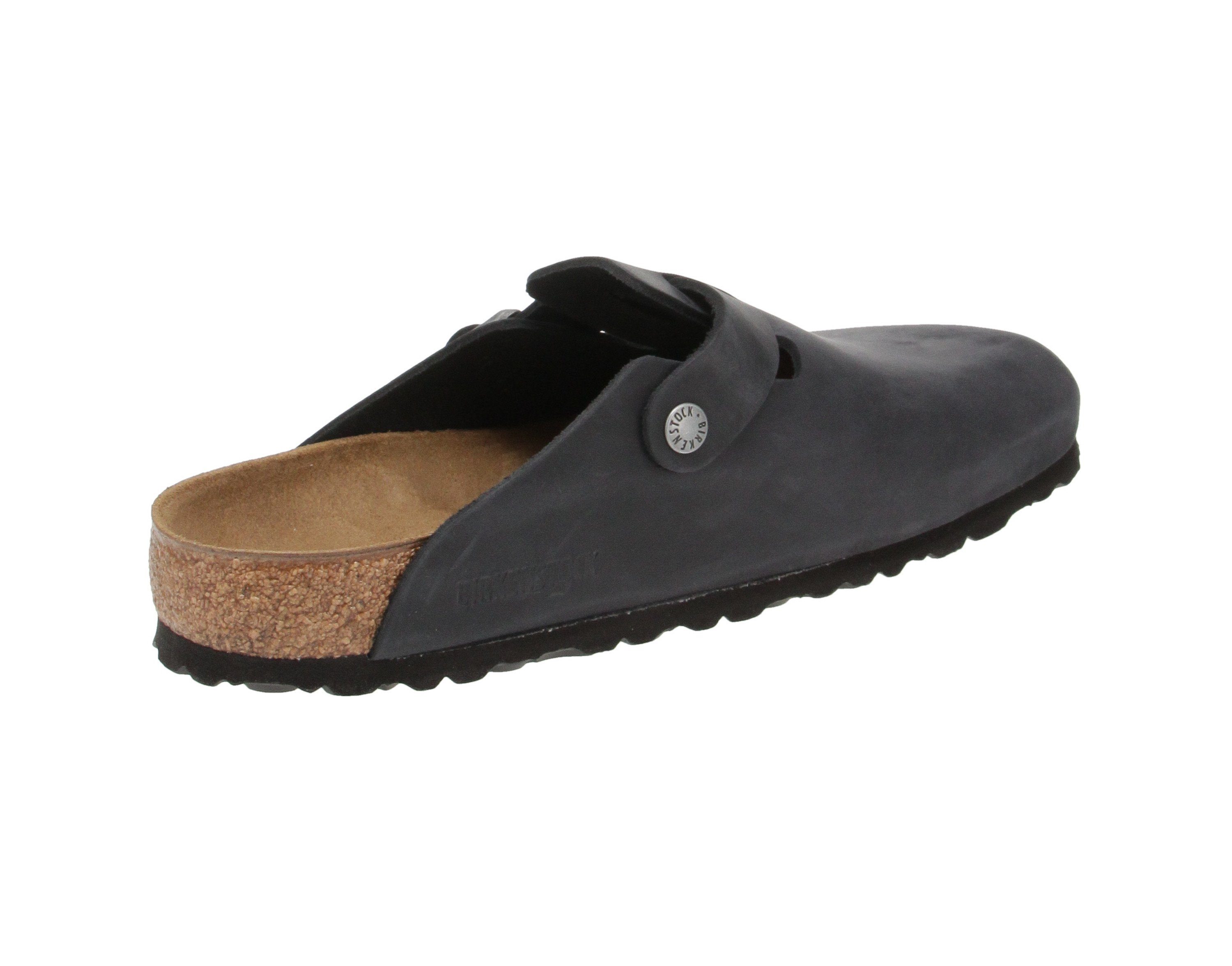 Birkenstock Birkenstock 59461 Boston FL - Herren Schuhe offene Schuhe - Schwarz Hausschuh