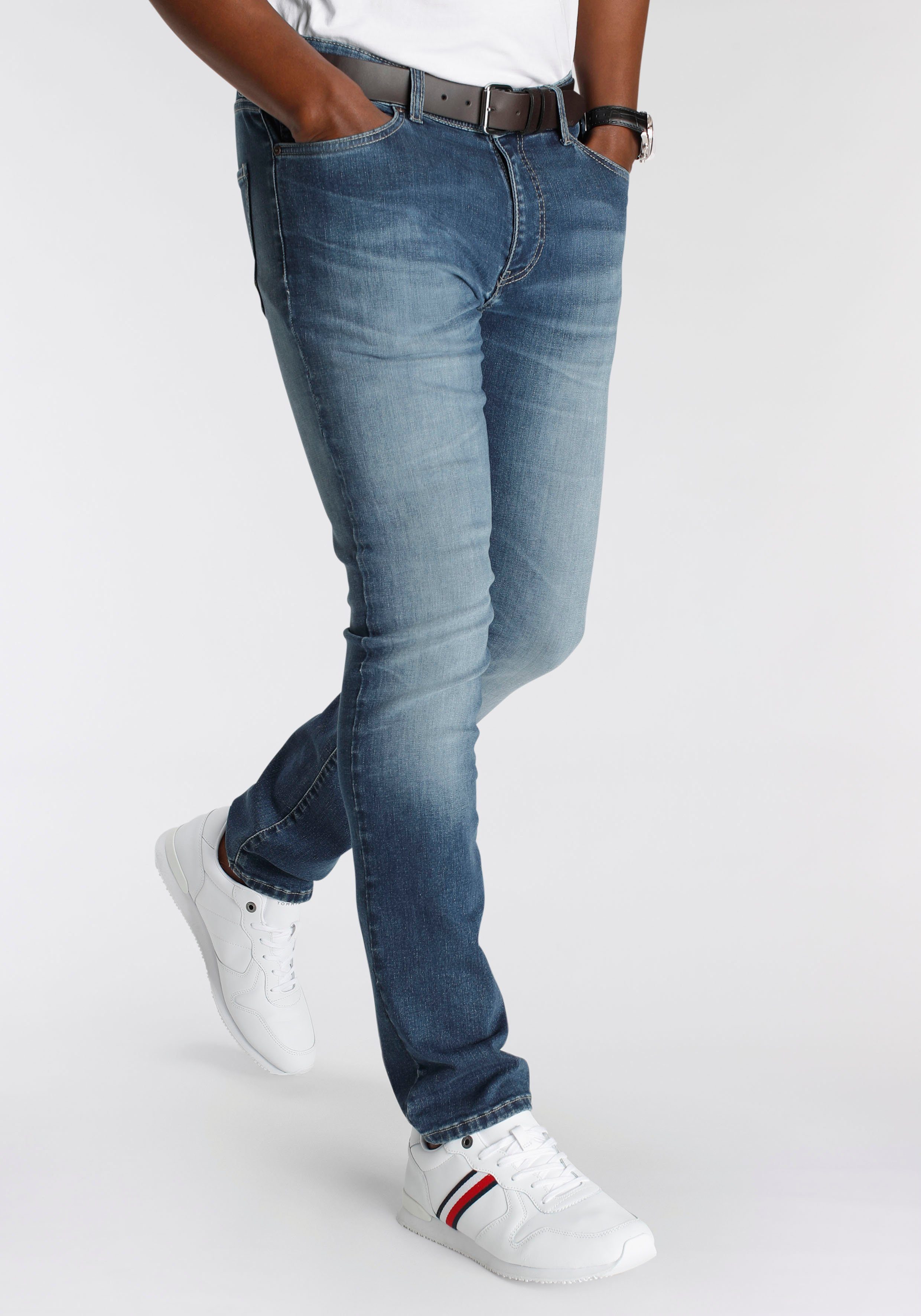 DELMAO Stretch-Jeans "Reed" mit schöner Innenverarbeitung - NEUE MARKE! blue used