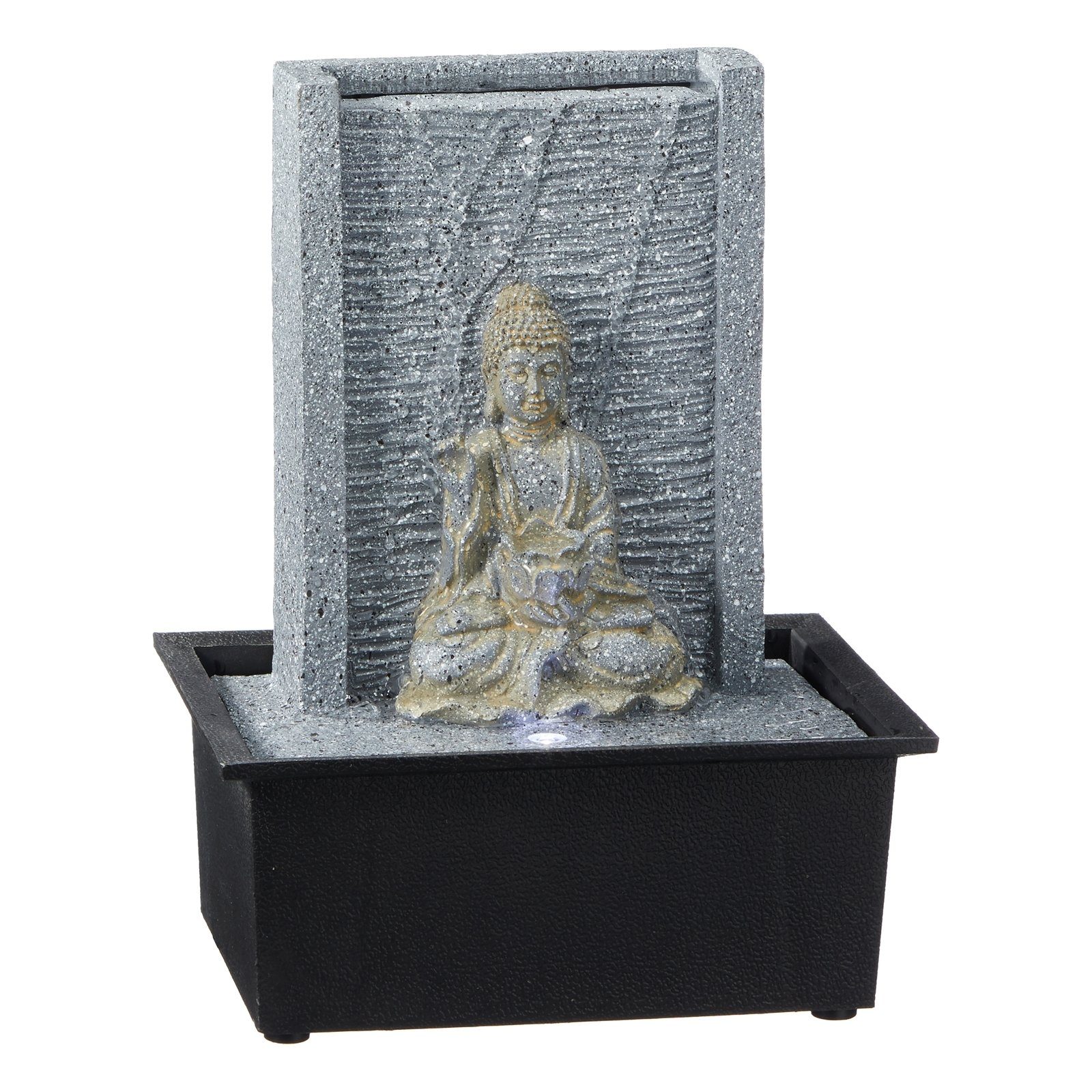 Zimmerbrunnen LED Zimmerbrunnen mit Buddhafigur