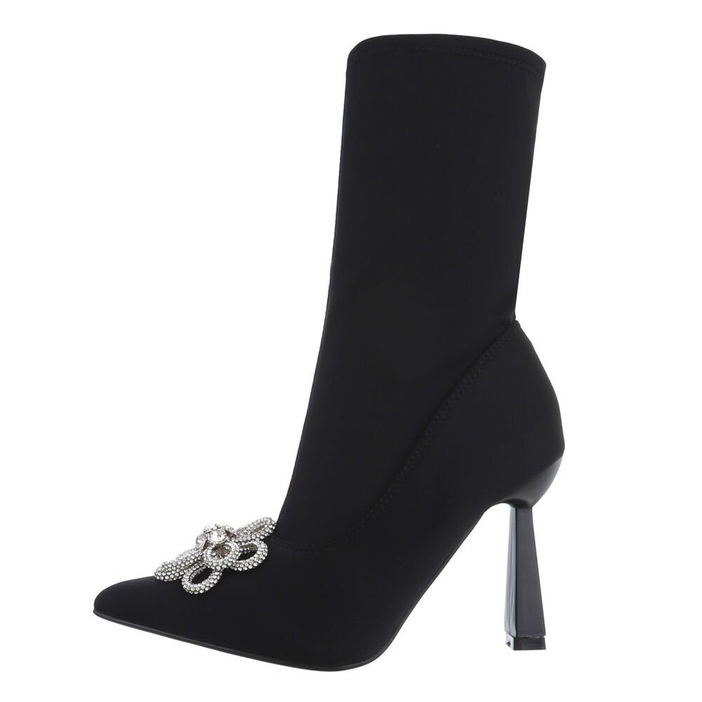 Ital-Design Damen Abendschuhe Elegant High-Heel-Stiefelette (81278274) günstig online kaufen