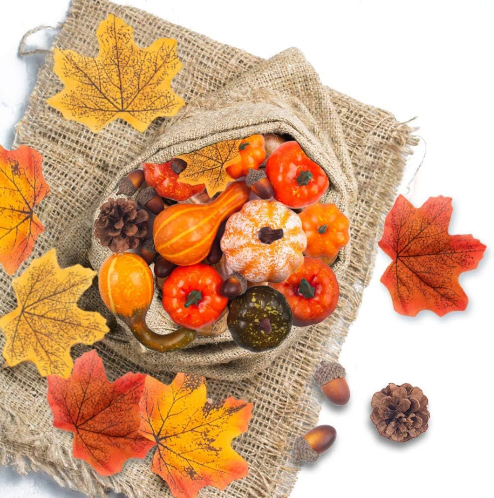 Coonoor Dekohänger 50 Stück Künstliche Kürbis Deko Herbstdeko Set (50 St) kaufen