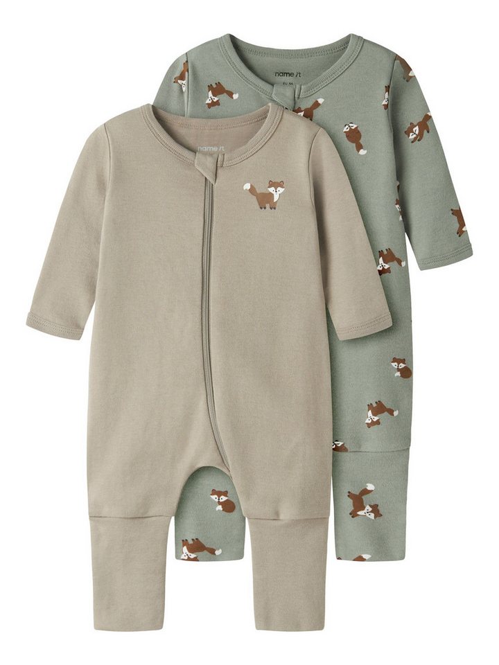 Name It Schlafoverall NBMNIGHTSUIT 2P ZIP FF FOX
