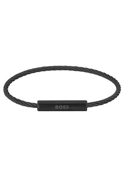 BOSS Armband Schmuck Edelstahl Armschmuck Stahlseil ALEK