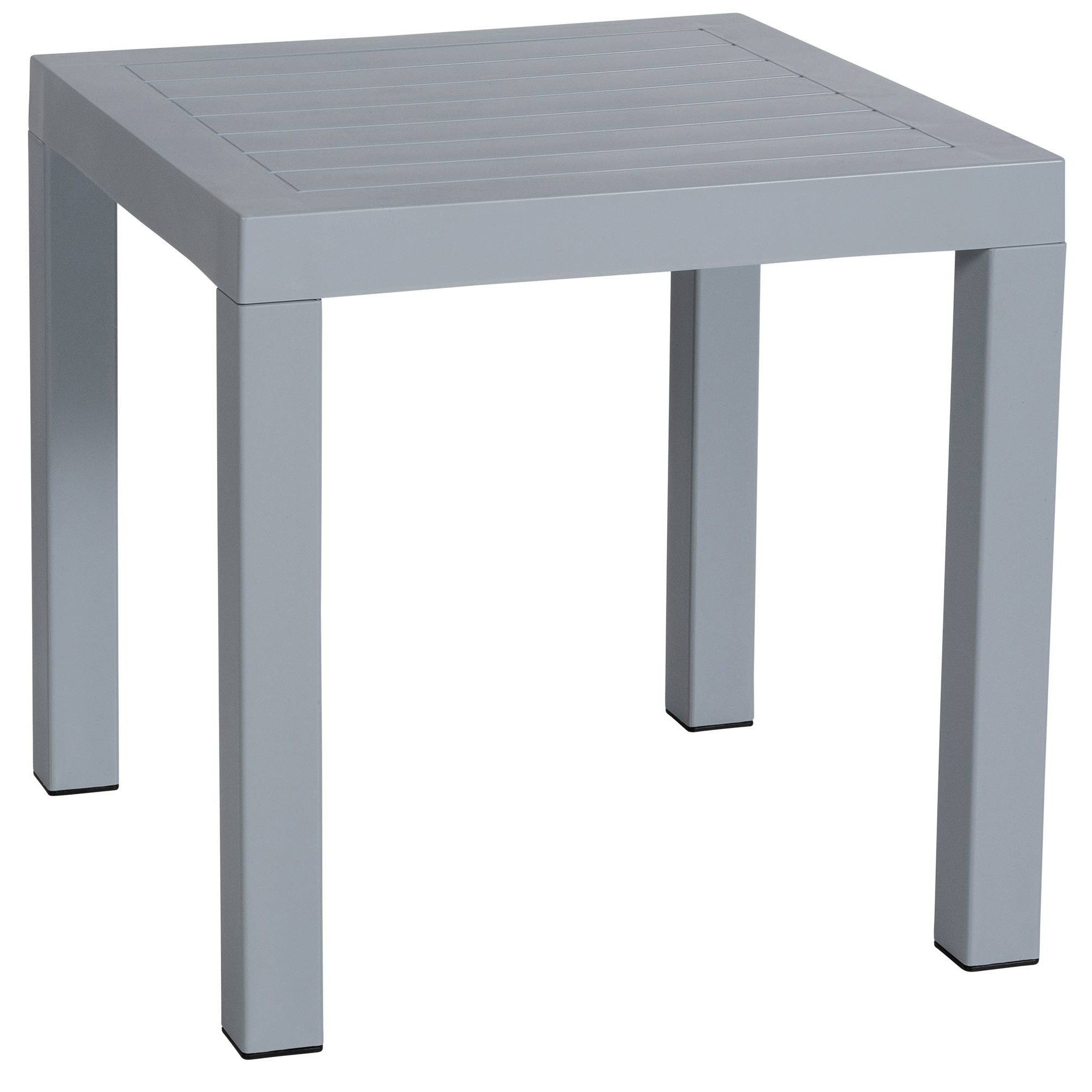 CLP Beistelltisch Gartentisch Balkontisch Loungetisch (Spar-Set, 1-St., 45 x 45 x 45 cm robust), witterungsbeständig, UV-beständig, pflegeleicht