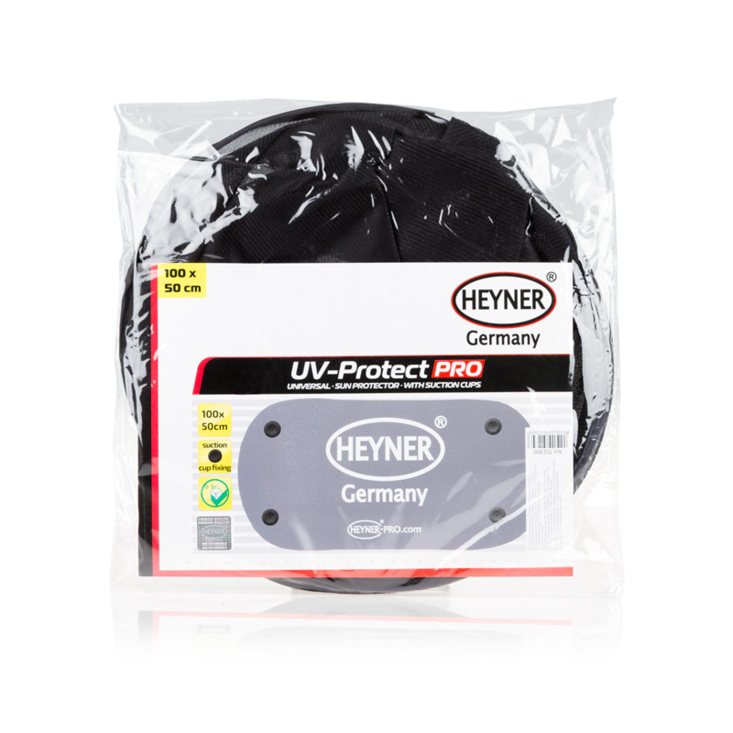 HEYNER Autosonnenschutz Auto-Sonnenschutz 100 x 50 cm Autofenster UV Schutz Saugnäpfe, 50 x 1 cm, (1-St)