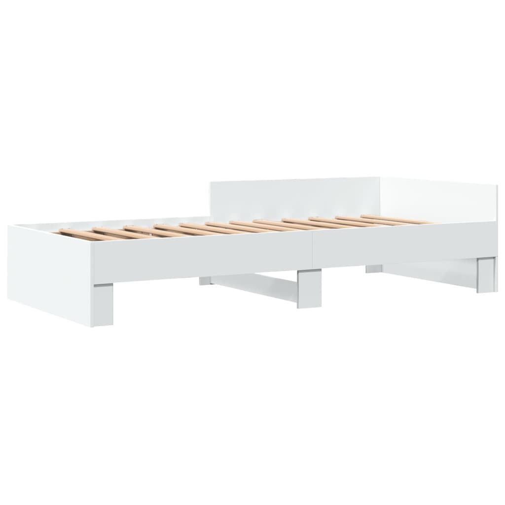 vidaXL Bett Bettgestell Weiß 90x200 cm Holzwerkstoff günstig online kaufen